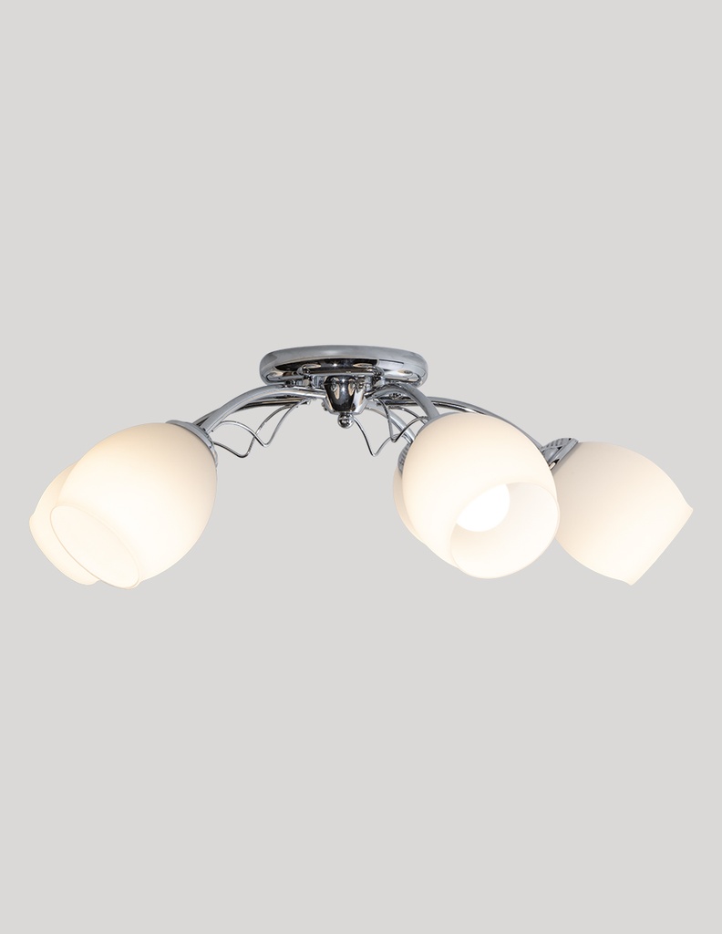 Lámpara de Techo Ike Lite Color Cromo 40 W E27 de 5 Luces