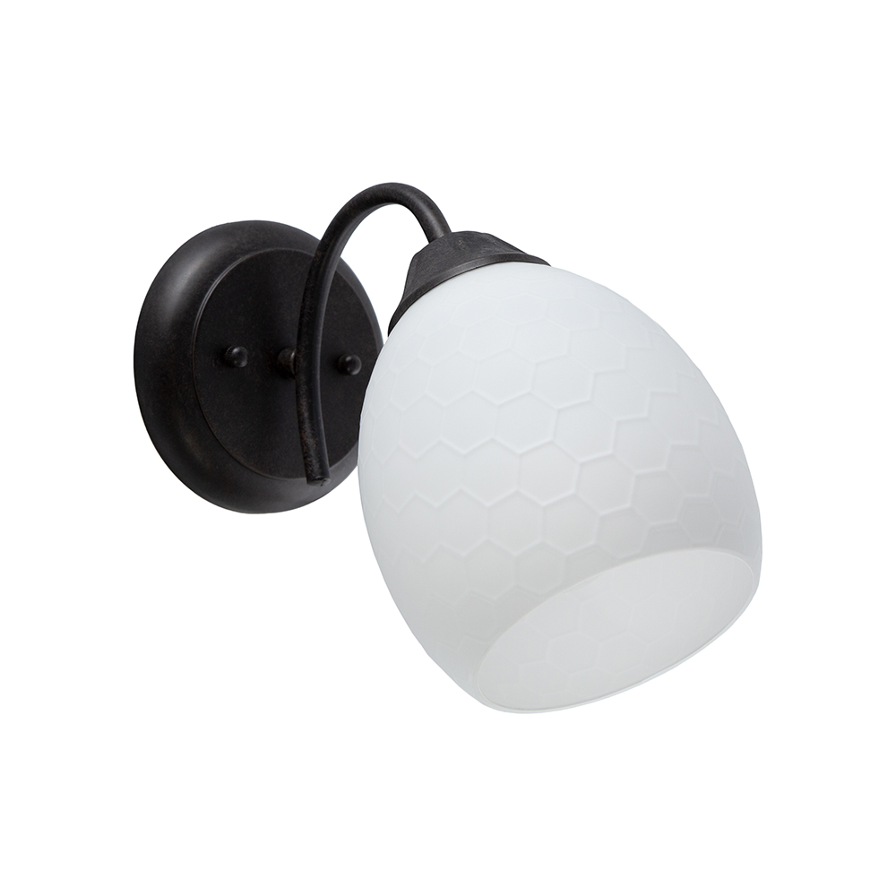 Aplique de Pared Ike Lite Clásico Negro 60W E27 1 Luz