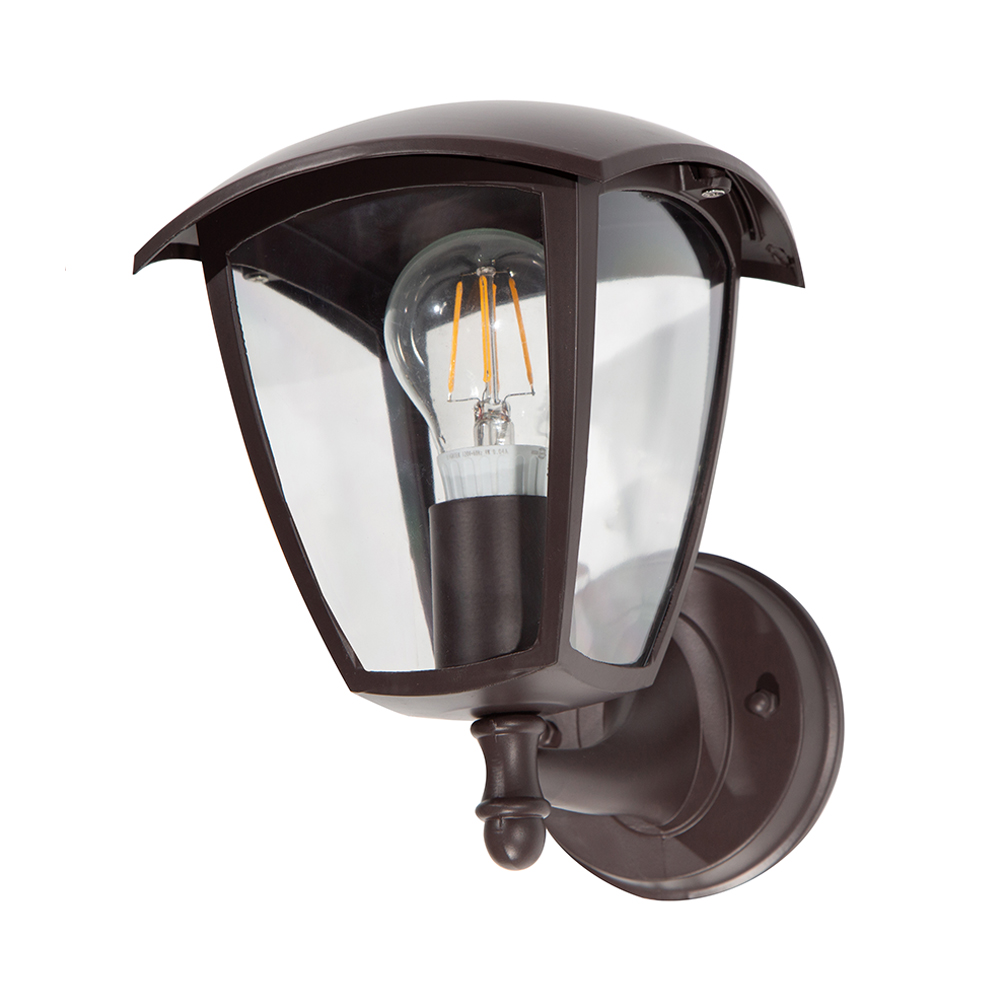 Lámpara de pared exterior, Chocolate 1L E27 40W