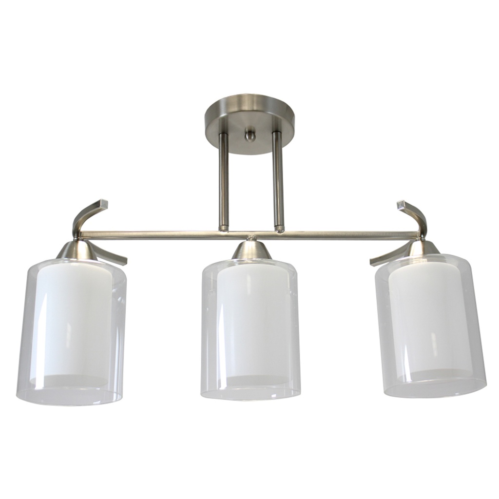 Lámpara de Techo Lumicentro Níquel 3 Luces