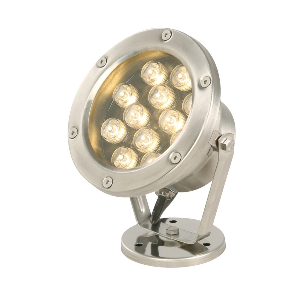Reflector LED Lumicentro Exterior de 12W de luz cálida 4,000K