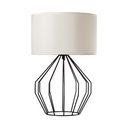 Lámpara de Mesa Geométrica Vintage Negro 60w E27 1 Luz