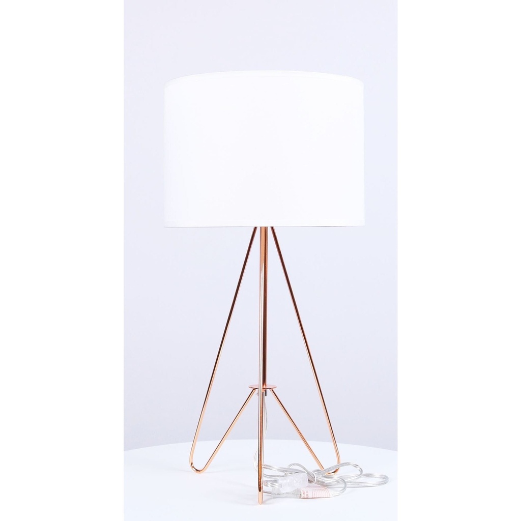 Lámpara De Mesa Cobre 60w E27 1 Luz