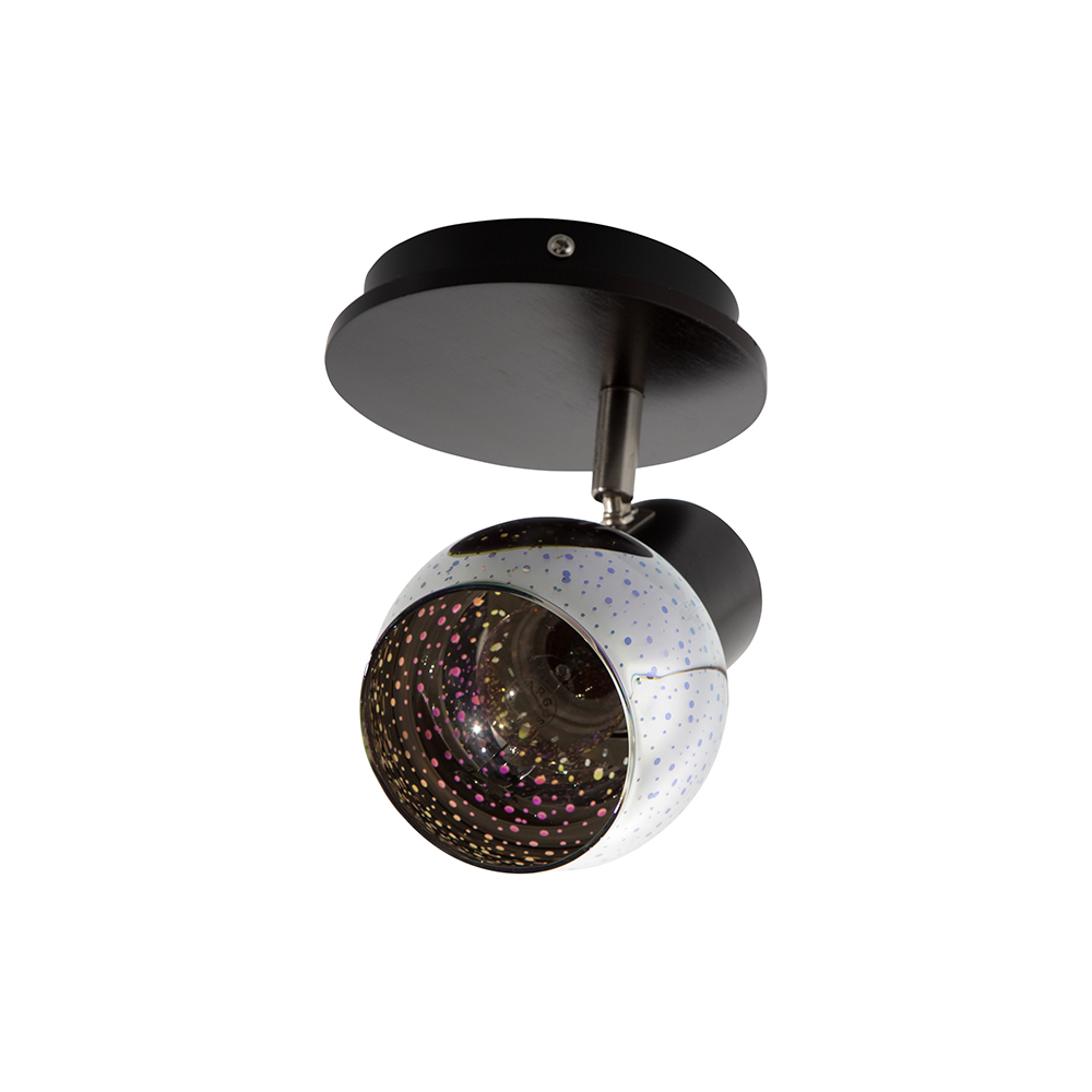 Lámpara de Techo Moderno Níquel Satinado 40W E27 1 Luz