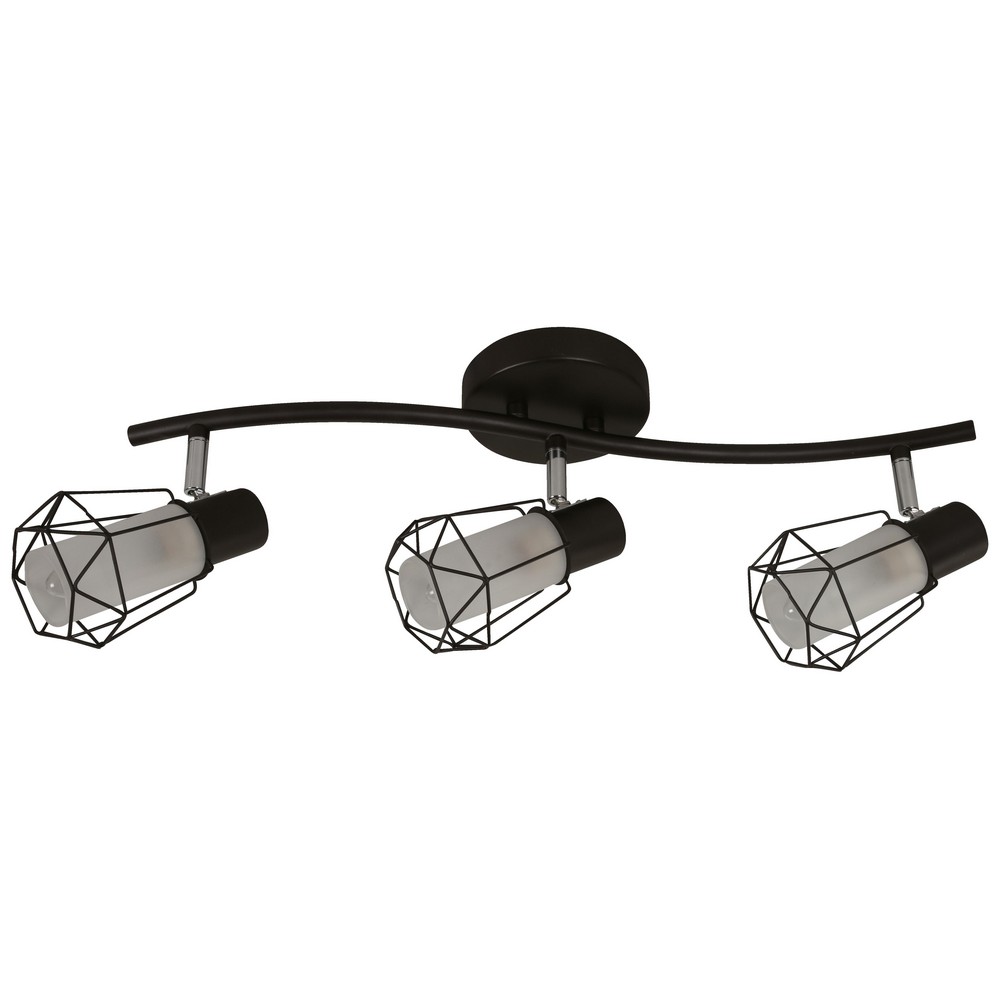 Riel 3 Luces acabado chocolate E14 25w