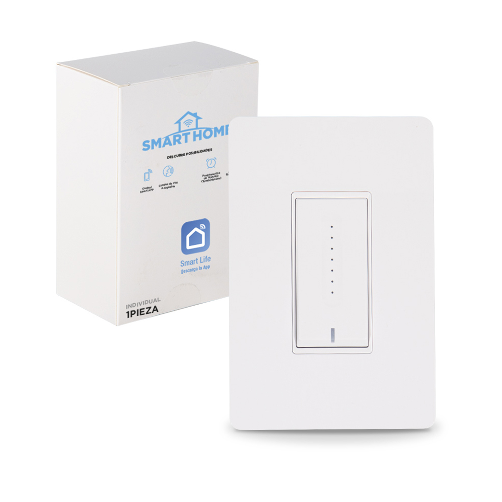 Interruptor inteligente regulable con sensor de brillo y encendido y apagado