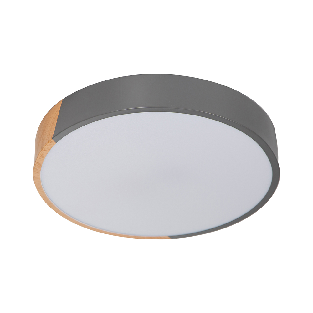 Lámpara de Techo  Empotrable LED 18W Madera Rústica Clara