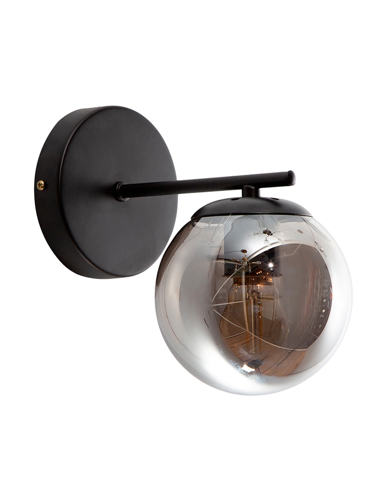 Lámpara de Pared Opulent Lights Moderna Negro E27 40w 1 Luz