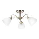 Lámpara de Techo Latón Antiguo Clásico E27 G45 40W 3 Luces