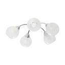 Lámpara Techo Cromo E27 40W 5 Luces