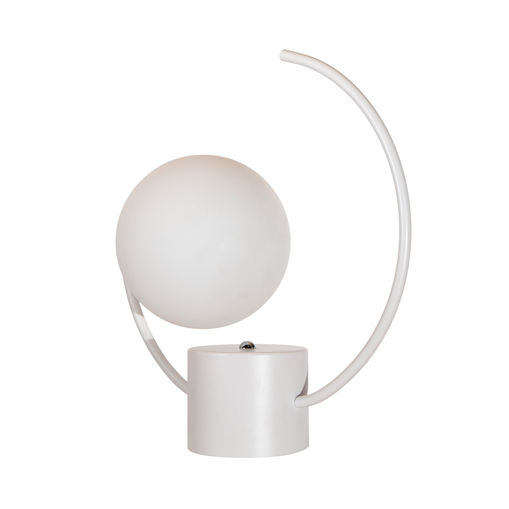 Lámpara de Mesa Blanco Mate E27 40w 1 Luz