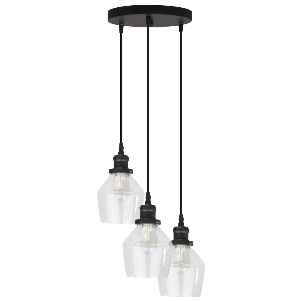 Lámpara Colgante Vintage 3 Luz E27