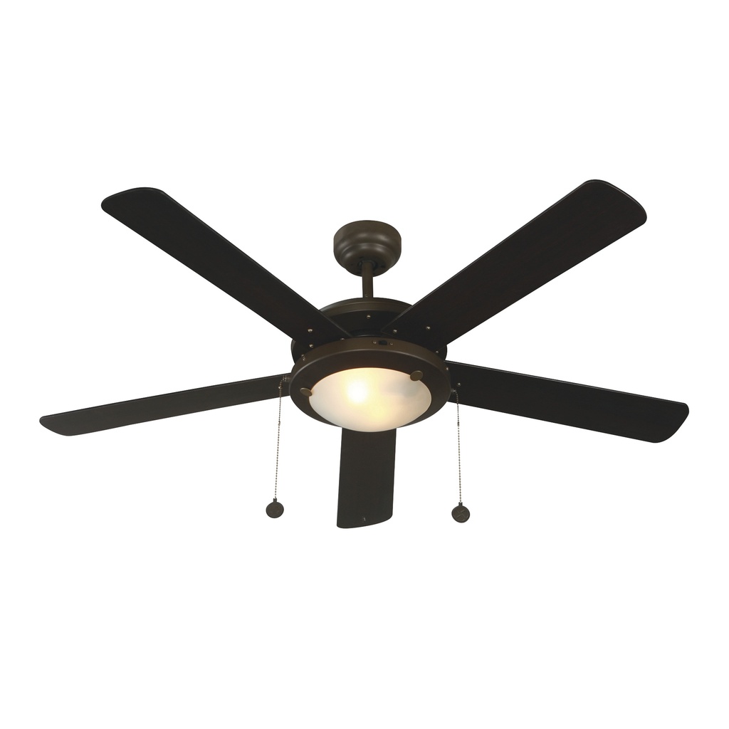 Ventilador Techo Chocolate Madera Oscura/ Caoba 2 Luces  52