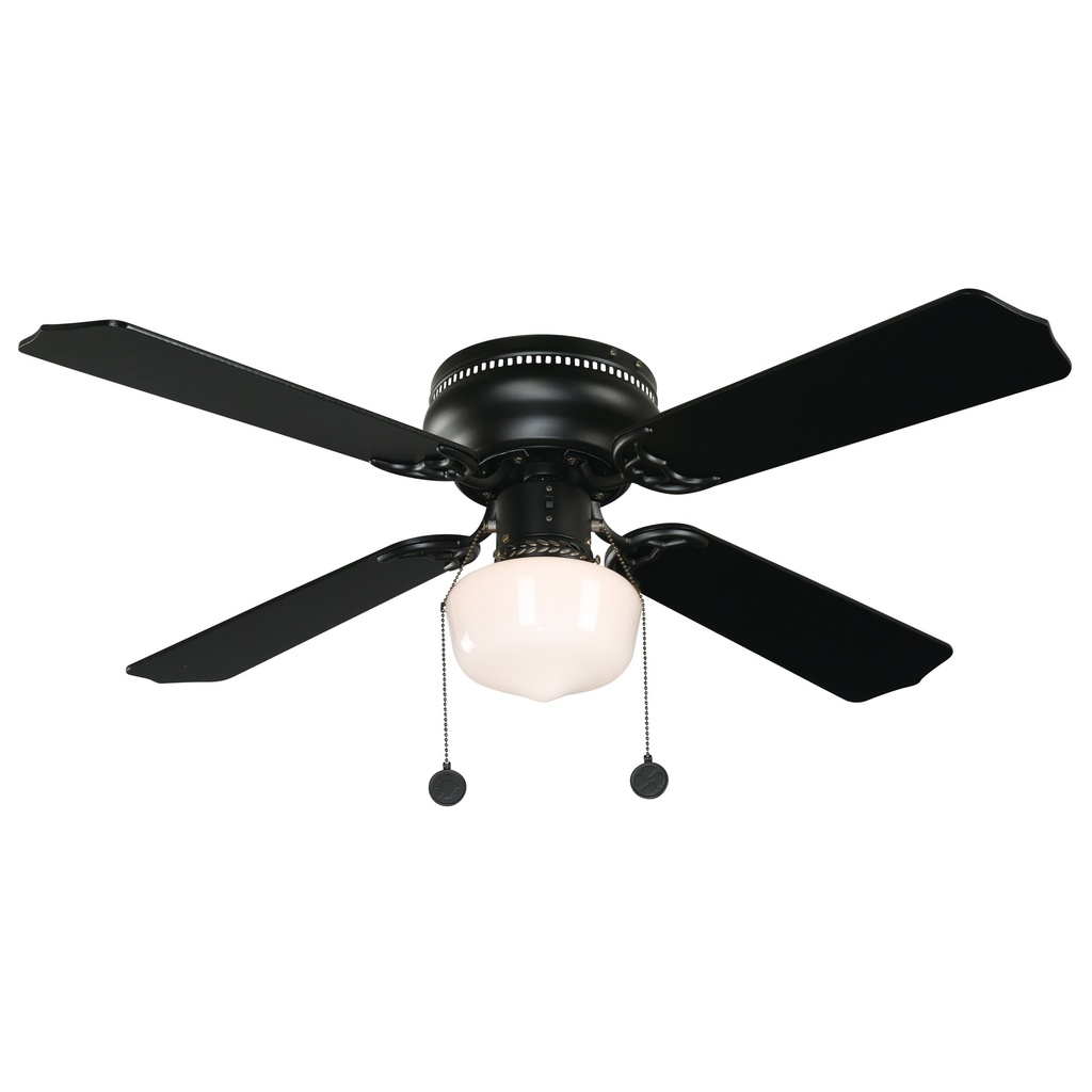 Ventilador Techo 42" , aspas reversibles, negro y marrón, 3 Velocidades.