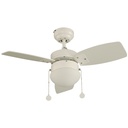 Ventilador de Techo 30" ARTFAN ABELLI Blanco 1 luz 60W E27