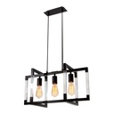 Lámpara Colgante Negro 3 Luces E27 40w