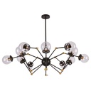 Lámpara de Techo Designers Color Negro 40 W E27 de 12 Luces