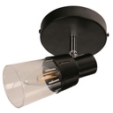 Lampara de pared Negro Mate 1 Luz 40w E14
