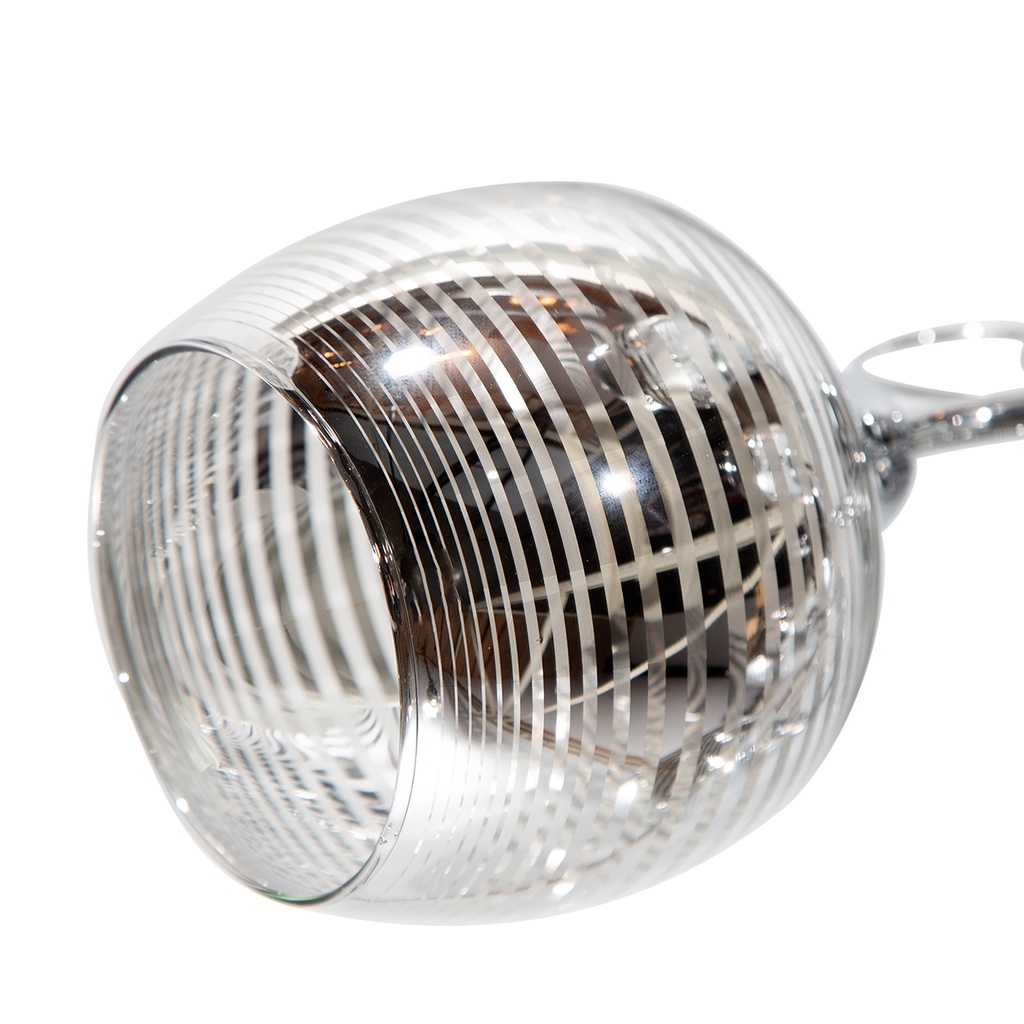 LAMPARA DE TECHO CROMO 5L E27