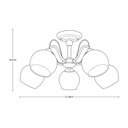 LAMPARA DE TECHO LATON 5L E27