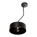 LAMPARA DE TECHO NEGRO 1L E27