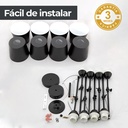 LAMPARA DE TECHO NEGRO 8L E27