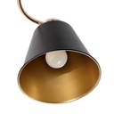 LAMPARA DE TECHO NEGRO Y DORADO 3L E27