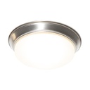 Lámpara De Techo Led 17w, Níquel Satinado, Luz Cálida 3000k