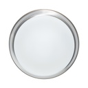 Lámpara De Techo Led 17w, Níquel Satinado, Luz Cálida 3000k