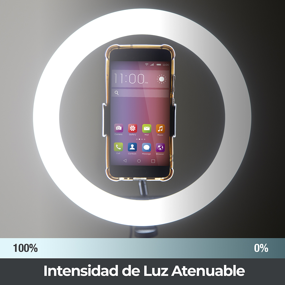 Aro de Luz LED para Selfie,  10 pulgadas con Trípode