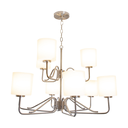 Candelabro Tobin Collection 9 luces , acabado en niquel pulido 100W
