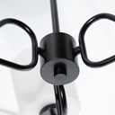 Lámpara de araña Tobin Collection moderna de 3 luces 100W, acabado negro mate