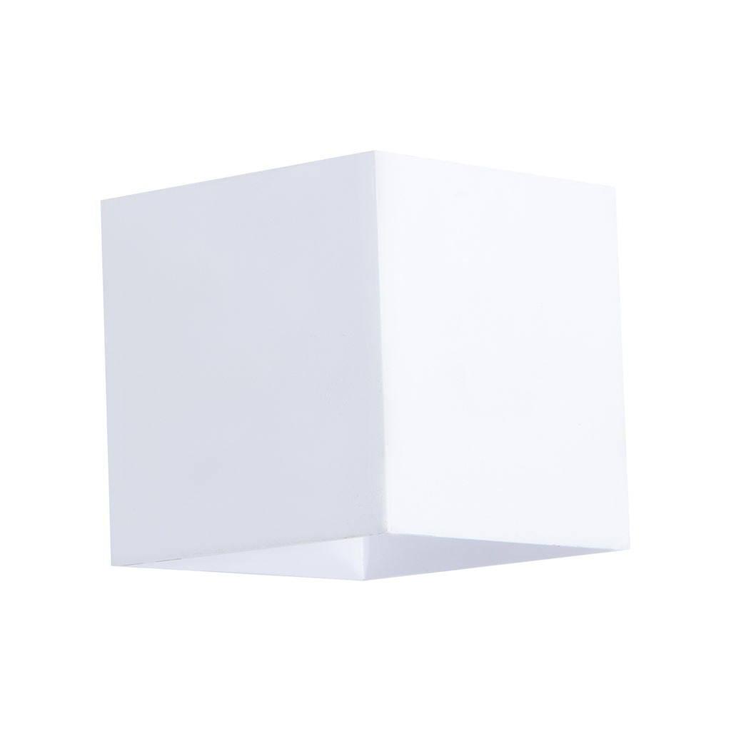 Lámpara de pared LED, acabado blanco, 6W, luz amarilla 3000K