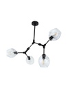 Lámpara de Techo Designers Negro 4 Luces 40W E27