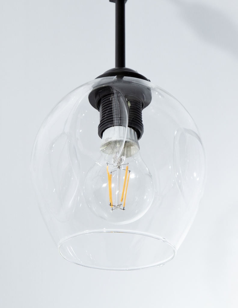 Lámpara de Techo Designers Negro 4 Luces 40W E27