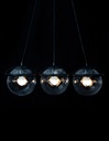 Lámpara Colgante Moderno Negro 40w E27 3 Luces
