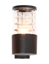 Aplique de pared exterior, IP44, negro, 10W, E27, 1 luz