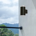 Lámpara Led Exterior  Pared Negro 2L 4W 100-240V 4000K