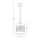Lámpara Colgante Dark Decor Negro E27 40w 1 Luz