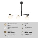 LAMPARA COLGANTE 3L E27