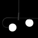 Lámpara Colgante Contemporary Clean Negro E27 40w 3 Luces