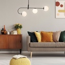 Lámpara Colgante Contemporary Clean Negro E27 40w 3 Luces
