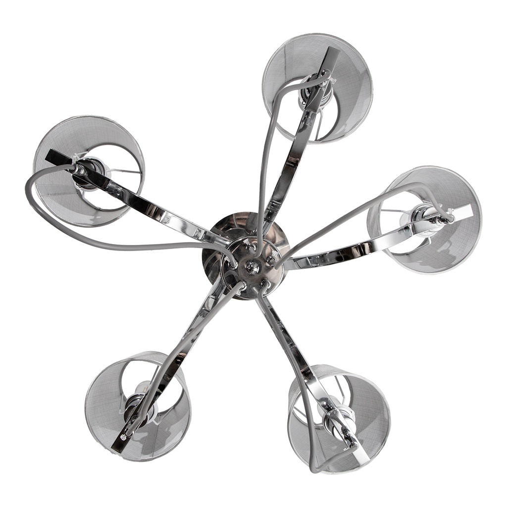 LAMPARA COLGANTE CROMADO 5L E27