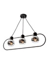 LAMPARA COLGANTE NEGRA 3L E27