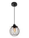 LAMPARA COLGANTE NEGRO 1L E27