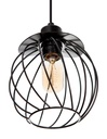 LAMPARA COLGANTE NEGRO 1L E27