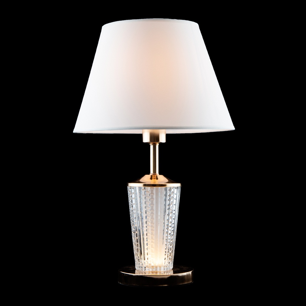 LAMPARA DE MESA ACABADOS EN DORADO 1L E27