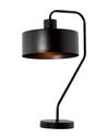 LAMPARA DE MESA NEGRA 1L E27