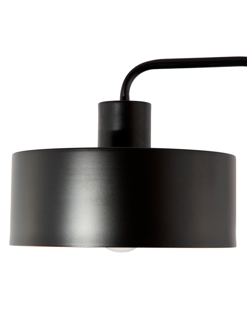 LAMPARA DE MESA NEGRA 1L E27
