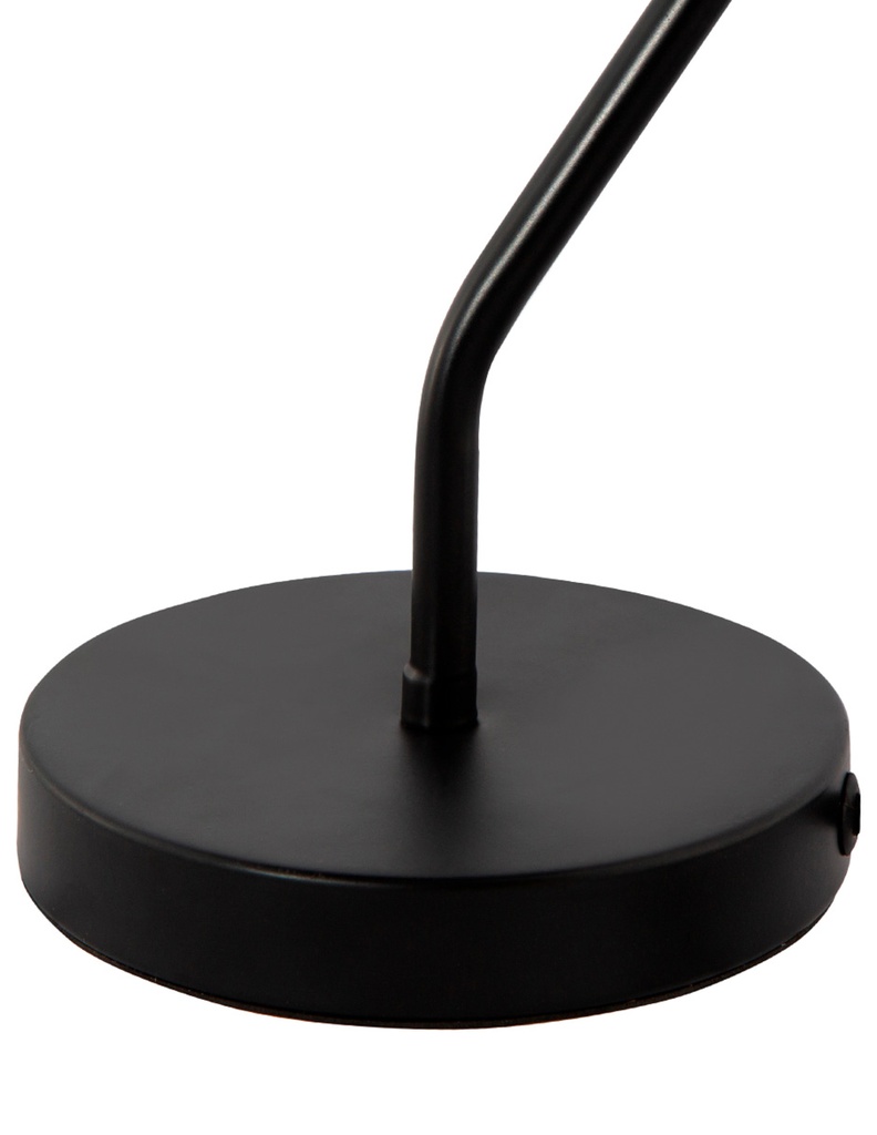 LAMPARA DE MESA NEGRA 1L E27